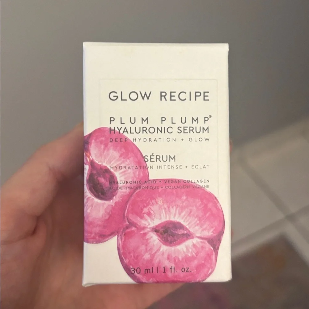 BUNDLE Glow Recipe Plum Pump Hyaluronic Serum & Mini Cream New in Box